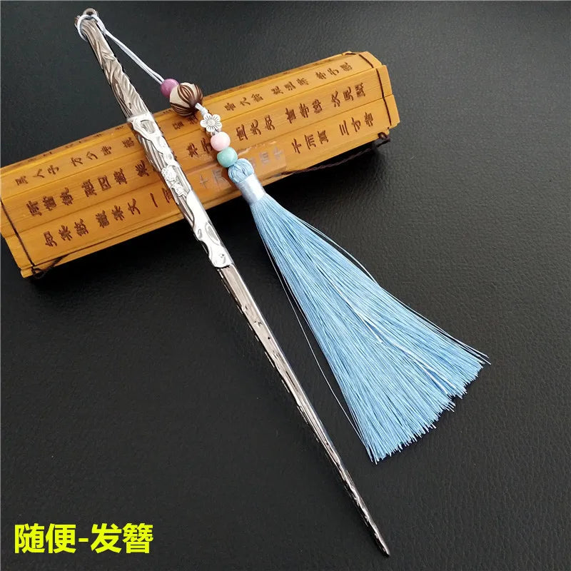 2PCS/Lot Anime MO DAO Chen Ling Headdress Hair Bun Alloy Model Cosplay Fans Gifts Ancient Chinese style hairpin Accessories 22cm