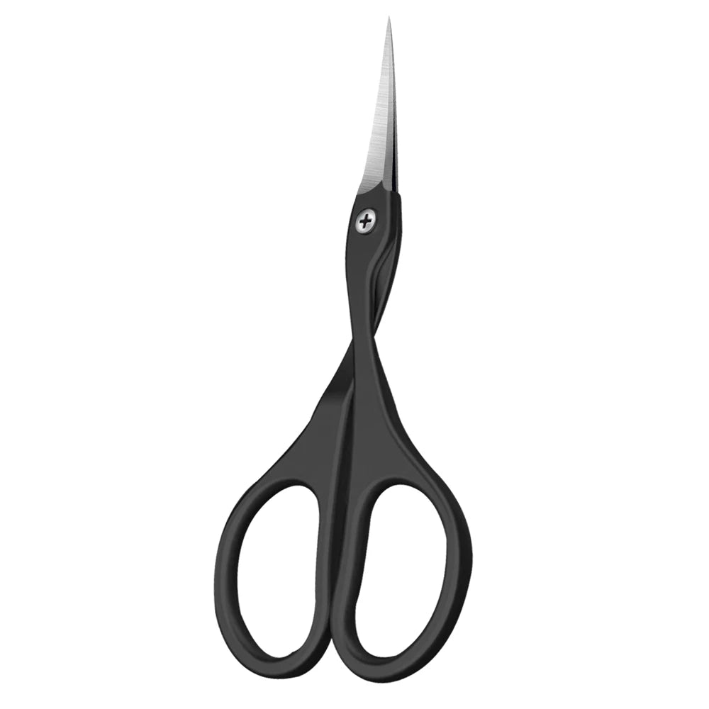 1Pc Cuticle Scissors Stainless Steel Curved Blade Small Scissors Trimming the Fingernails Eyebrow Eyelash Dry Skin Nail Scissors