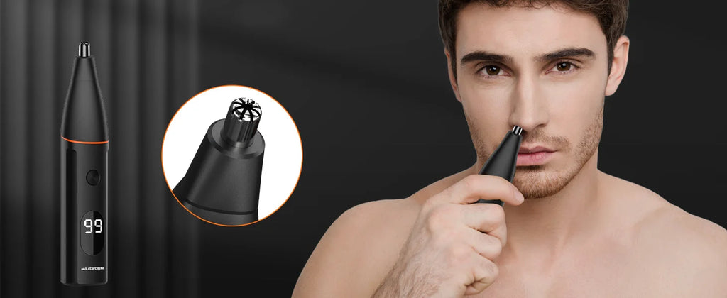 MAXGROOM 4 in 1 Body Hair Trimmer Kit for Men Pubic Hair Shaver Nose Beard Trimmer Electric IPX6 Waterproof Groin Shaver for Man