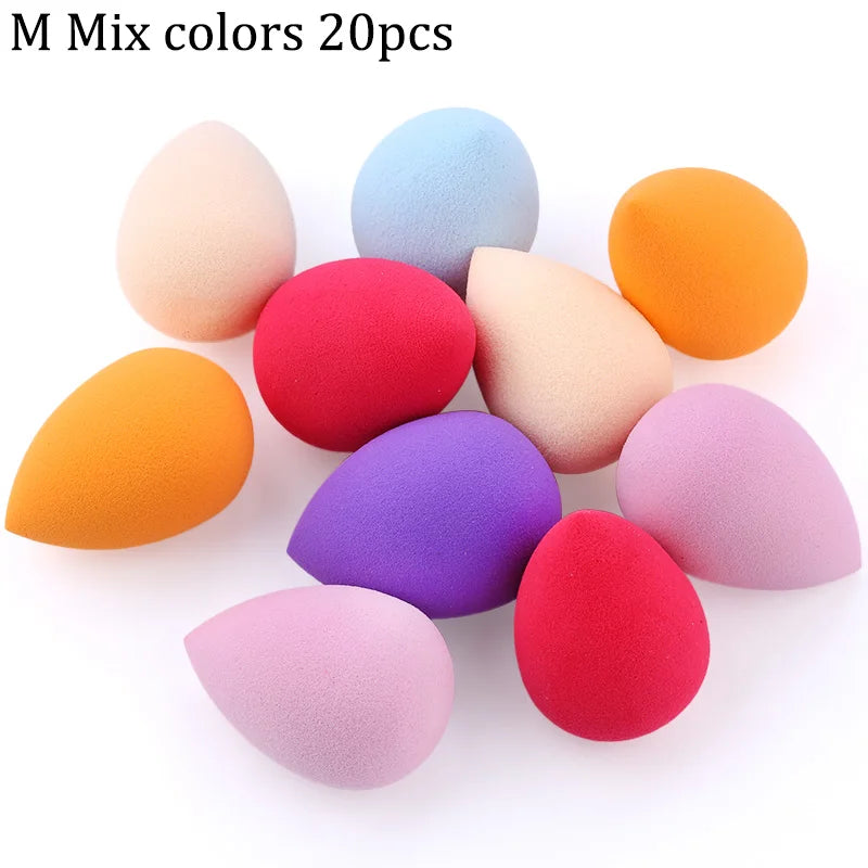 20/50pcs Makeup Sponges Water Drop Shape Powder Puff Medium-Sized Dry Wet Beauty Egg Set Make up Concealer Cosmetic Makeup Tools