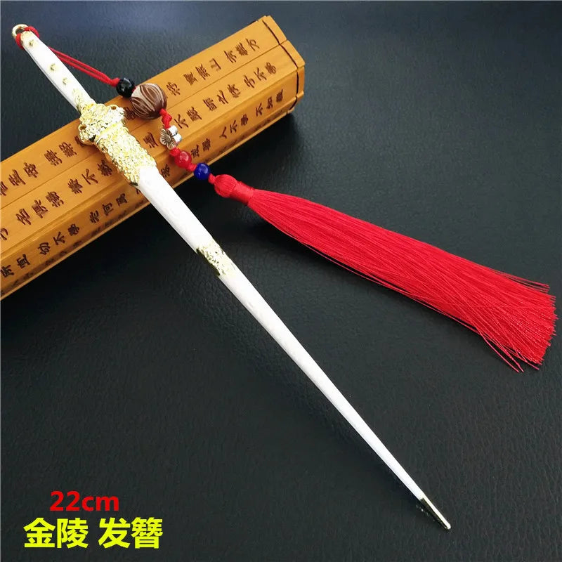 2PCS/Lot Anime MO DAO Chen Ling Headdress Hair Bun Alloy Model Cosplay Fans Gifts Ancient Chinese style hairpin Accessories 22cm