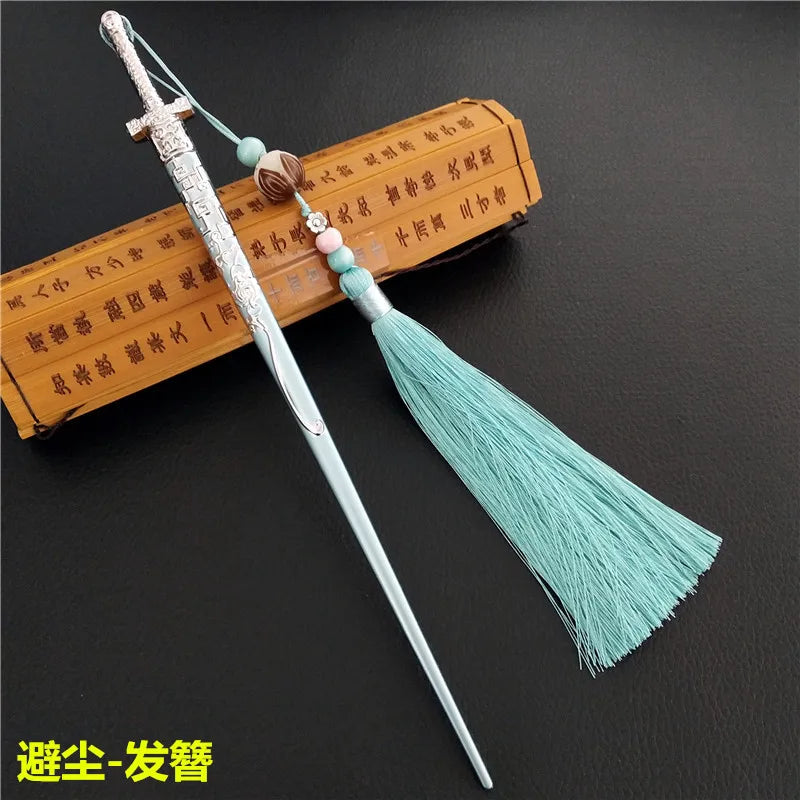 2PCS/Lot Anime MO DAO Chen Ling Headdress Hair Bun Alloy Model Cosplay Fans Gifts Ancient Chinese style hairpin Accessories 22cm