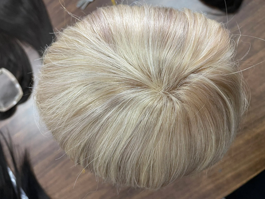 Full Shine Hair Topper Ombre 13*13cm Machine Naturally Comfortable Piece With Clips 100% Breathable Mono Base For Woman