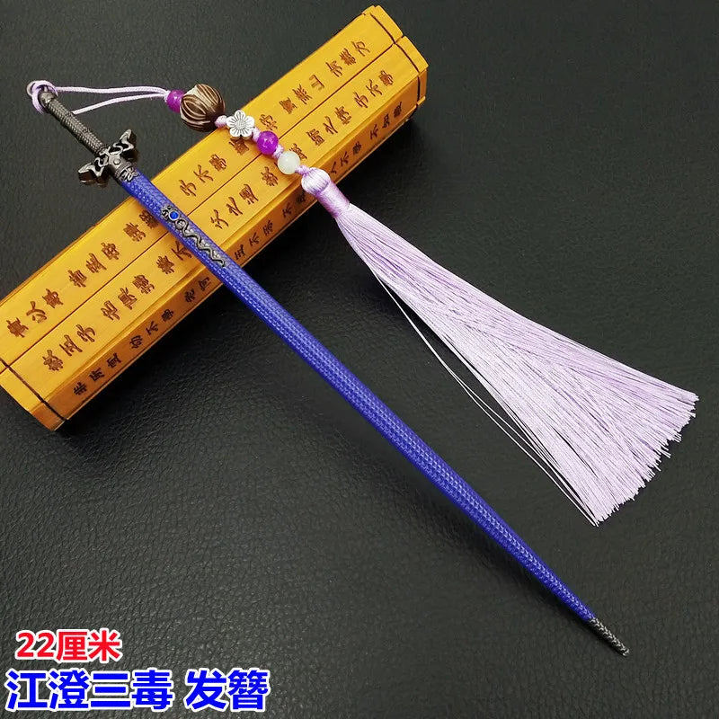 2PCS/Lot Anime MO DAO Chen Ling Headdress Hair Bun Alloy Model Cosplay Fans Gifts Ancient Chinese style hairpin Accessories 22cm