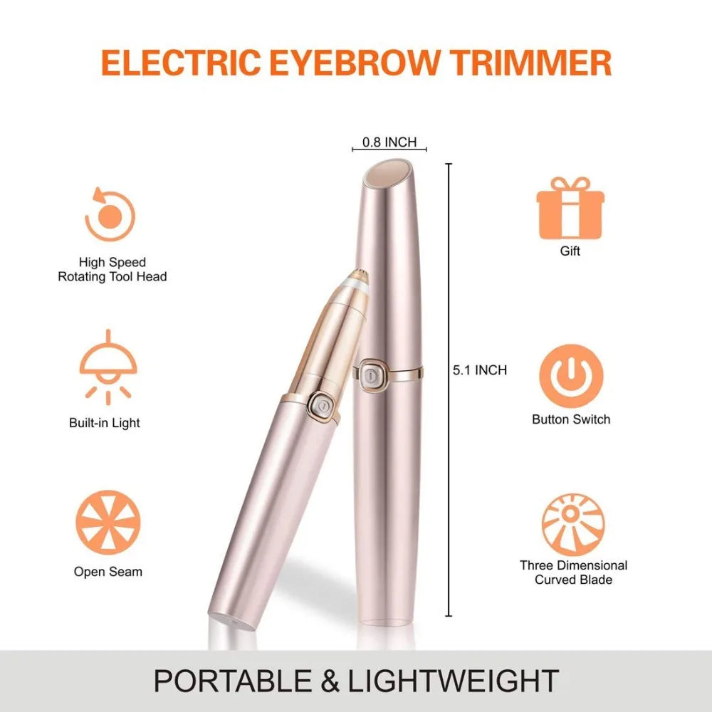 USB NEW Charger Design Eyebrow Trimmer for Women Electrical Eyebrow Hair Remover Eyebrow Razor Portable Epilator Facial Remover
