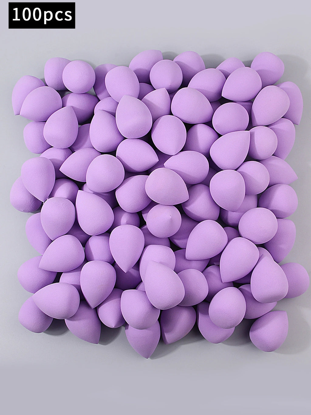 2-100PCS Clove purple Makeup Egg Dry and wet dual-purpose sponge egg Foundation and concealer special makeup powder puff