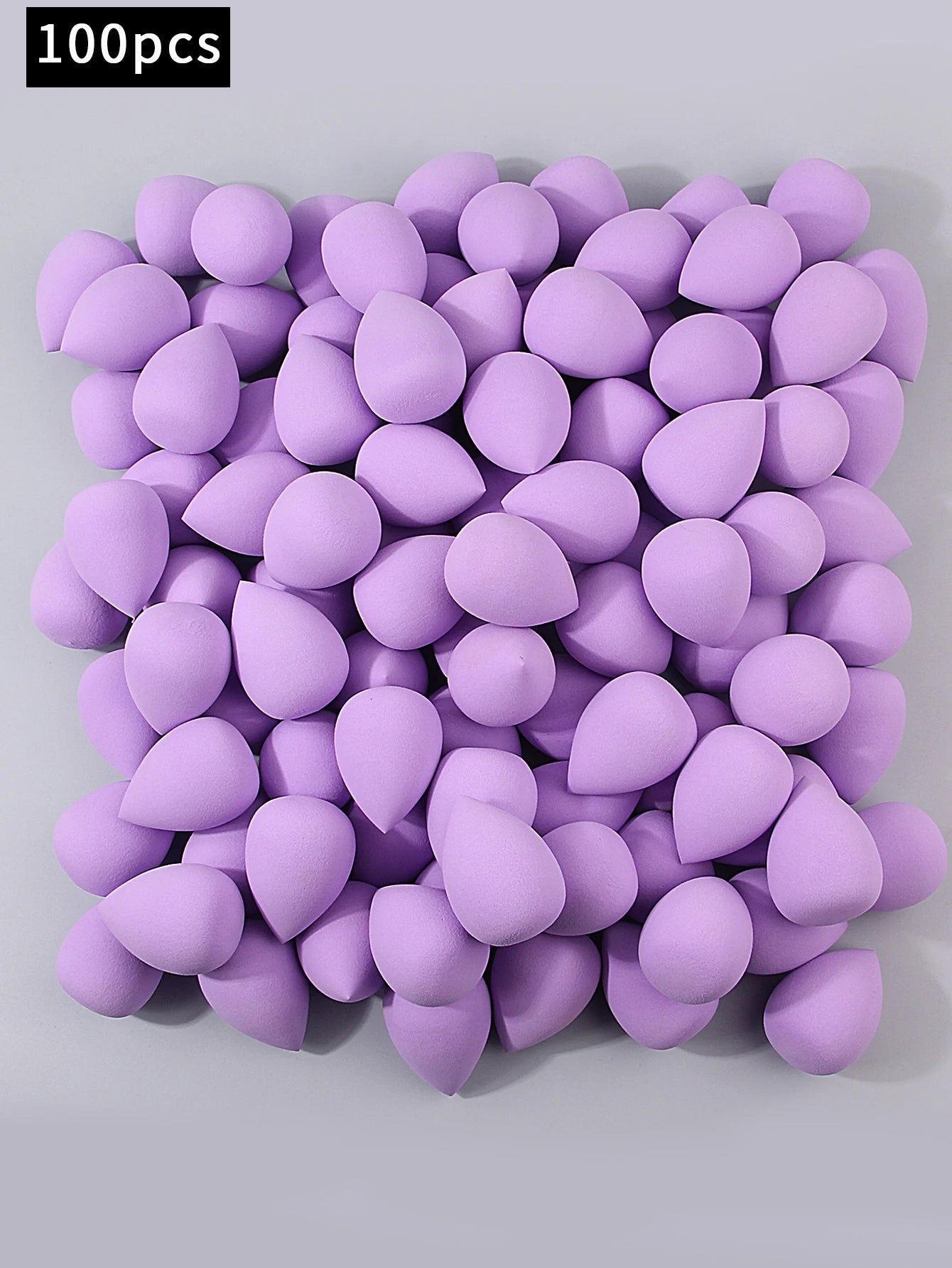 2-100PCS Clove purple Makeup Egg Dry and wet dual-purpose sponge egg Foundation and concealer special makeup powder puff