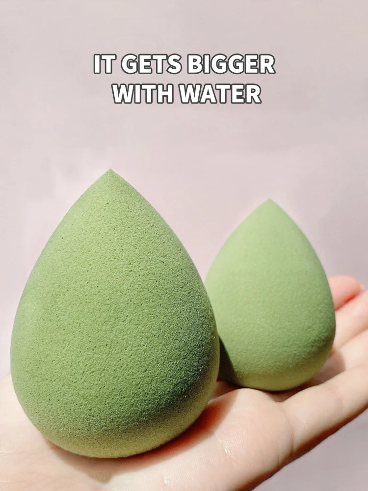 4Pcs Makeup Sponge Powder Puff Dry and Wet Combined Beauty Cosmetic Ball Powder Puff Bevel Cut Make Up Sponge Foundation Tools