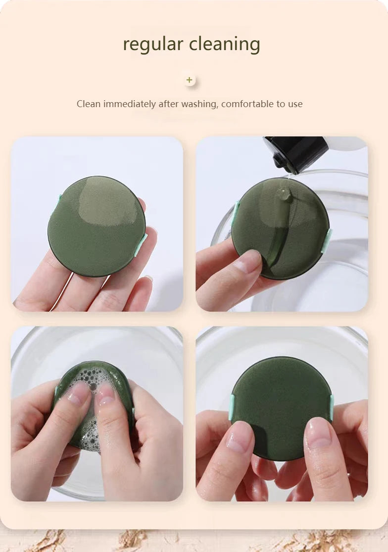 10pcs Air Cushion Powder Puff Polyurethane Double-Sided Dual-Effect Wet And Dry Dual-Use Foundation Dry Powder Puff MakeupSponge