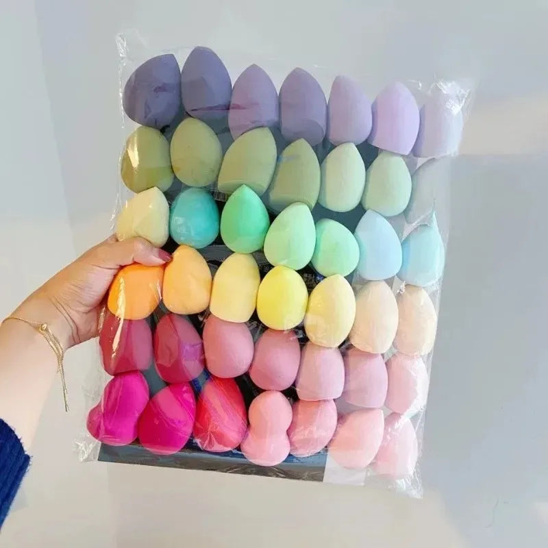 10/20piece makeup sponge set suitable for liquid BB cream powder application makeup egg dry wet dual-use powder puff girl