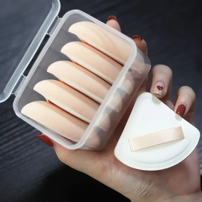 5pcs Portable Foundation Powder Puffs Drop Shape Beauty Makeup Sponge Blender Travel Women Makeup Tools