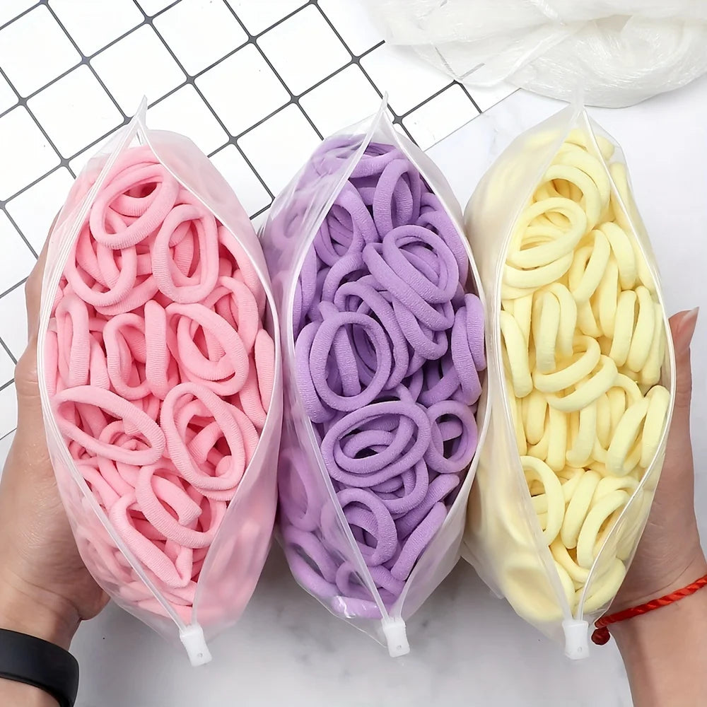 Women Basic Hair Bands 1.57inch Simple Solid Colors Elastic Headband Hair Ropes Ties Hair Accessories Ponytail Holder elastic