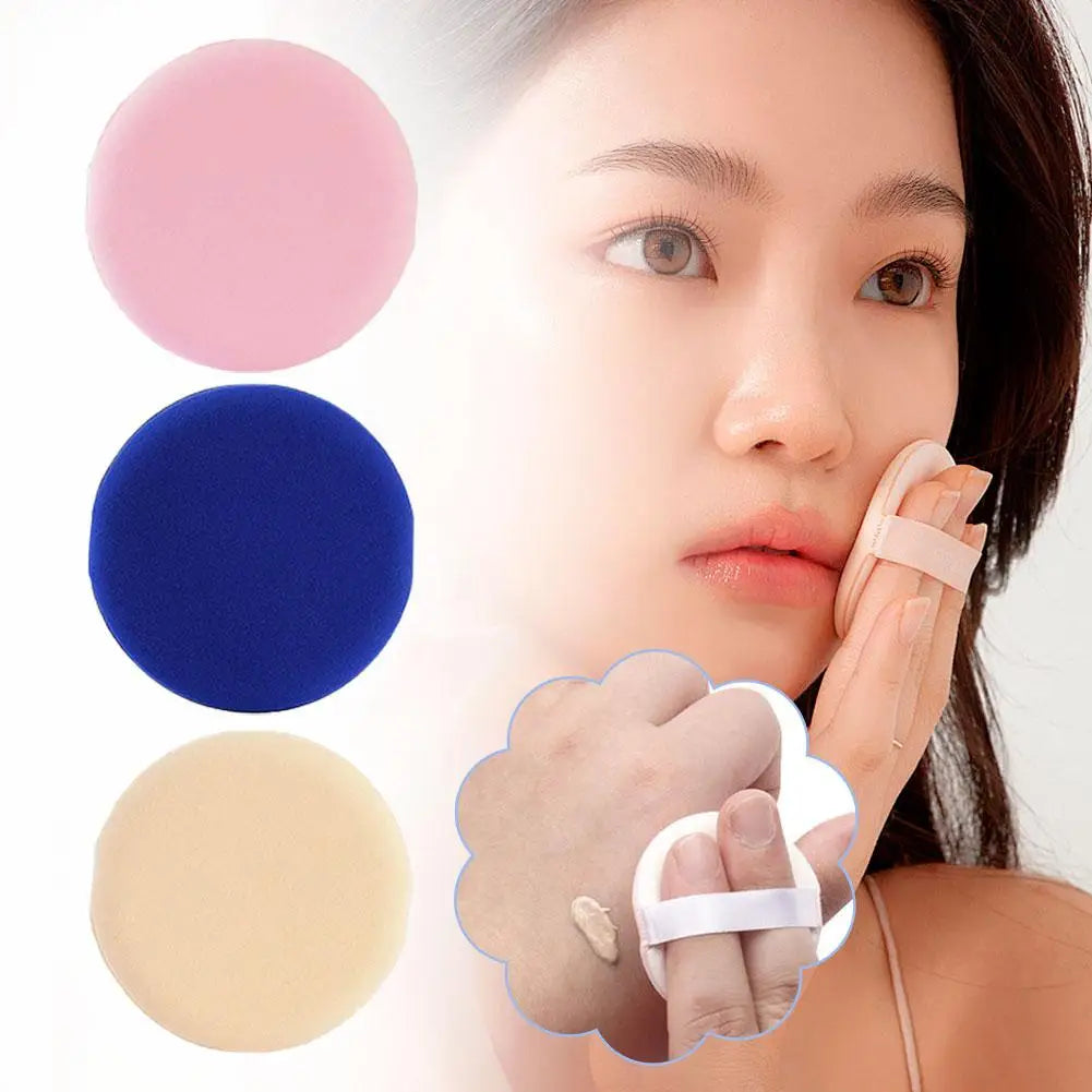 Sponge Round Air Cushion Thin Lightweight Foundation Sponge Dry Wet Dual-Use Beauty Powder Sponge Face Puff Beauty Tools