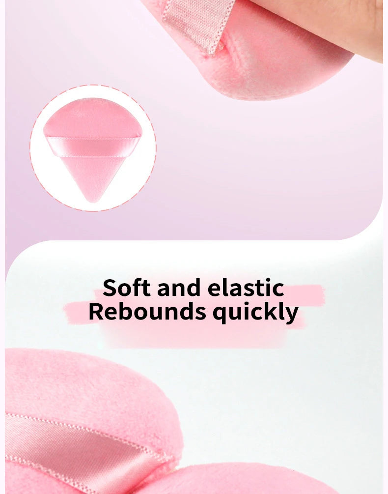 Flocked Cushion Makeup Puff Suitable For Dry And Wet Use Flawless Skin-Friendly Setting Puff for Pressed Powder and Loose Powder