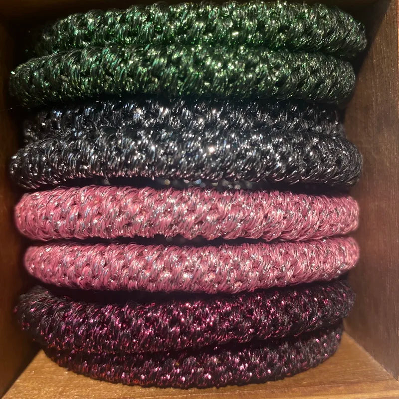 8pcs /lot women fashion colored hair rubber bands for Bracelet girls elastic hair tie knekki hair rope knekki haar elastiek