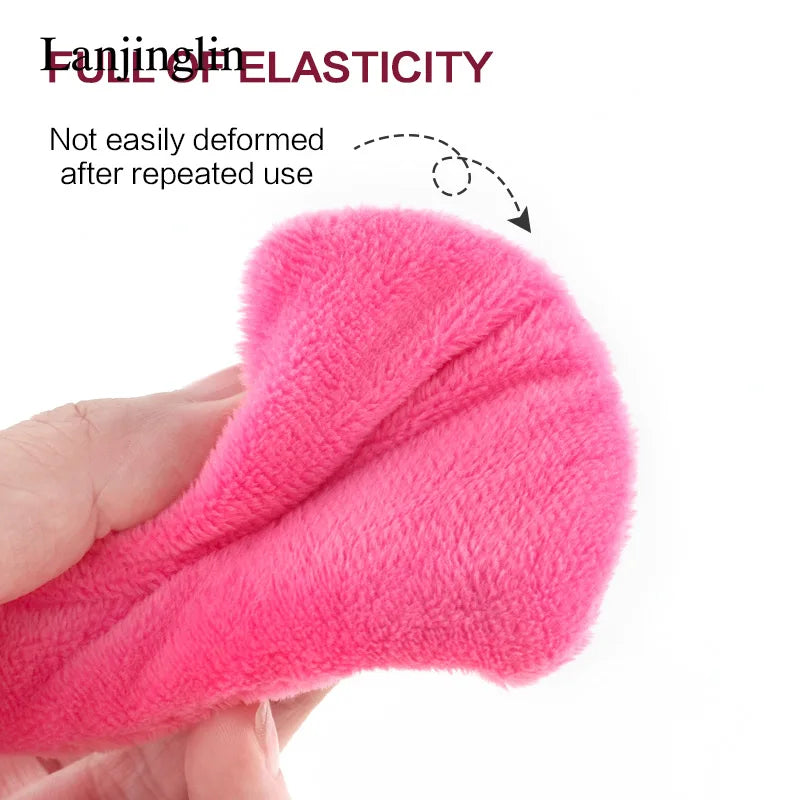 Lanjinglin 2/3/6PCS Triangle Velvet Powder Puff Wet Dry Use Makeup Sponge Cosmetics Beauty Foundation Makeup Tool Accessories