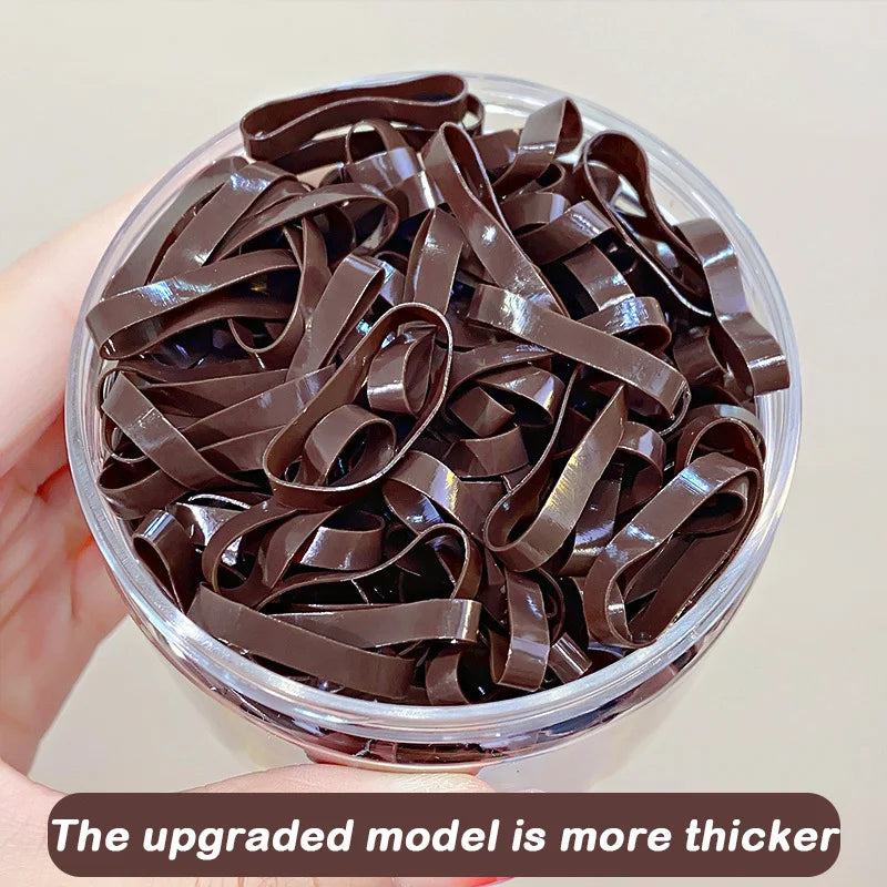500PCS Upgraded Thickened Elastic Hair Bands For Women Girls Durable Hair Tie Not Easy To Break Rubber Bands Hair Accessories