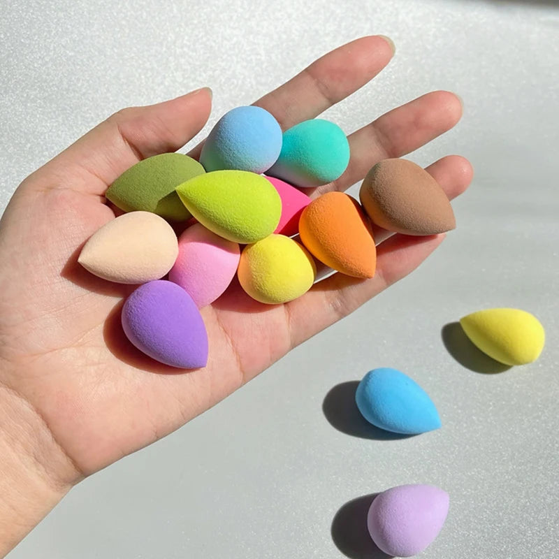 100~500Pcs Wholesale Mini Makeup Sponge Beauty Egg Wet&Dry Dual Use Soft Foundation Puff Concealer Flawless Mixed Cosmetic Spong
