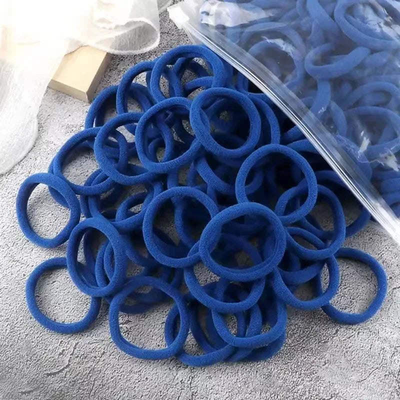 Women Basic Hair Bands 1.57inch Simple Solid Colors Elastic Headband Hair Ropes Ties Hair Accessories Ponytail Holder elastic