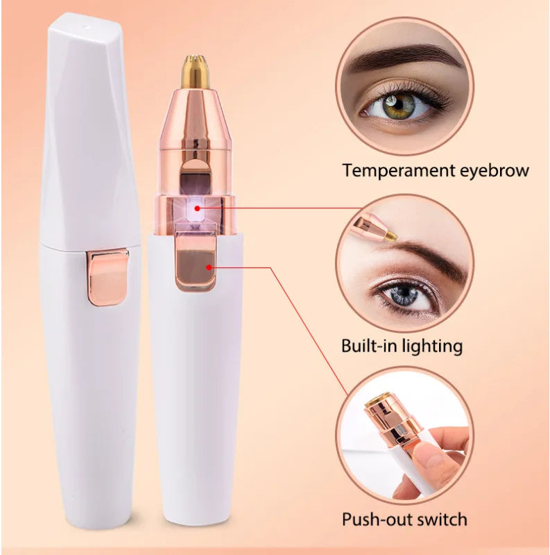 The New USB Charging Electric Eyebrow Grooming and Makeup Tool Can Be Used for Painless Beauty and Health Eyebrows Face and Body