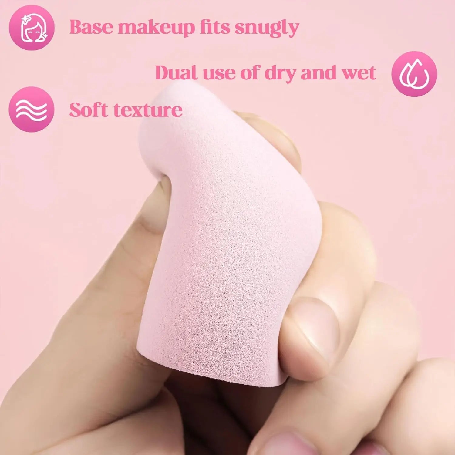 Makeup Sponge Set Blender Sponges 14/16Pcs for Liquid Cream, and Powder Latex Free Makeup Sponges Multi-colored Sponges