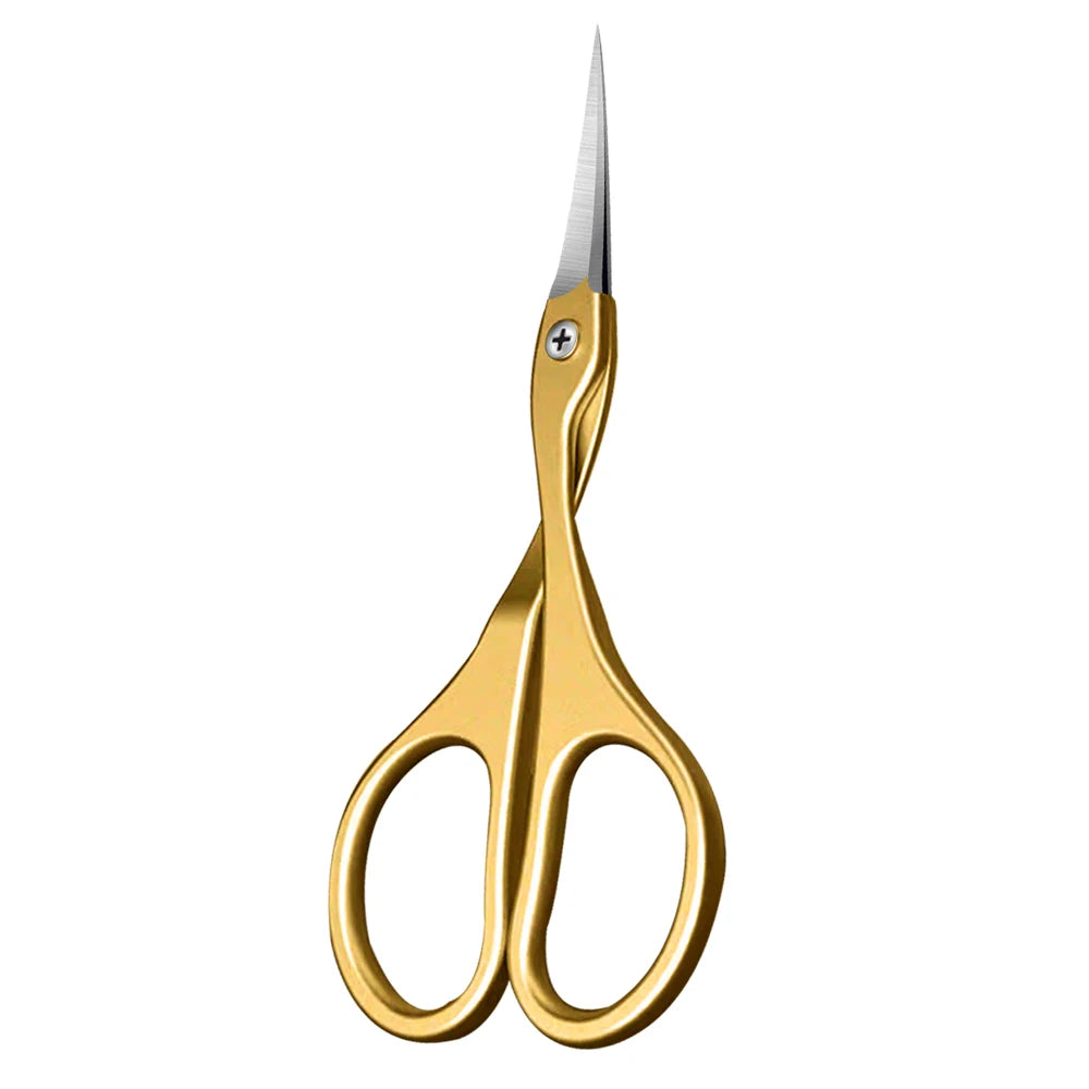 1Pc Cuticle Scissors Stainless Steel Curved Blade Small Scissors Trimming the Fingernails Eyebrow Eyelash Dry Skin Nail Scissors