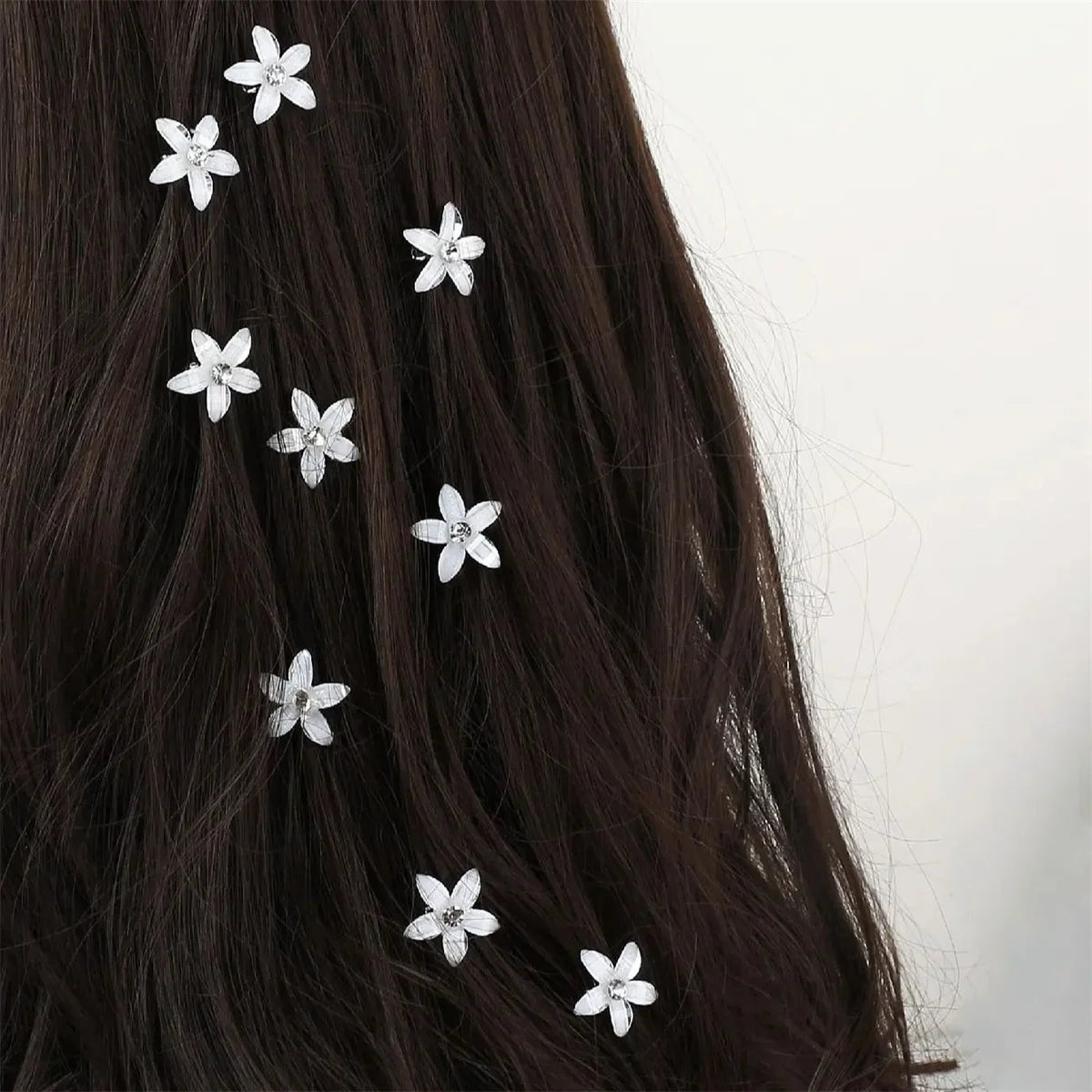 10PCS Braided Hair Clips Small Flower Hair Buttons Mini Claw Hairpins Everyday Styling Travel Accessories Gift