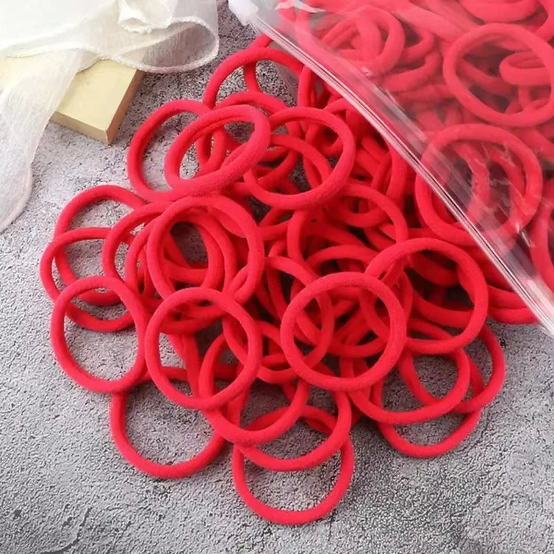 Women Basic Hair Bands 1.57inch Simple Solid Colors Elastic Headband Hair Ropes Ties Hair Accessories Ponytail Holder elastic