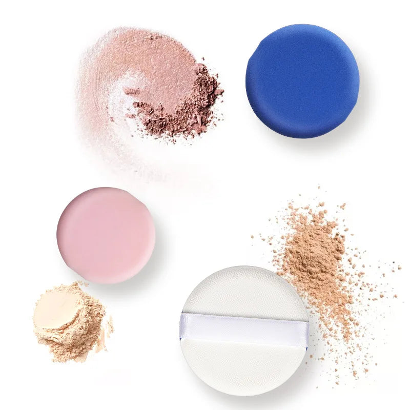 5/10Pcs Soft Velvet Makeup Sponge Loose Powder Cosmetic Puff Double-sided Face Makeup Sponge Concealer Wet Dry Makeup Tools