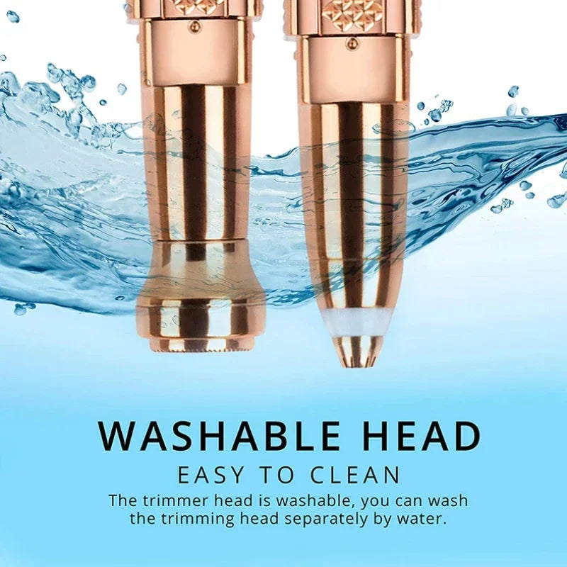 2 In 1 Women's Electric Epilator Usb Charging Portable Hair Remover Bikini Painless Shaver for Women Body Facial Eyebrow Trimmer