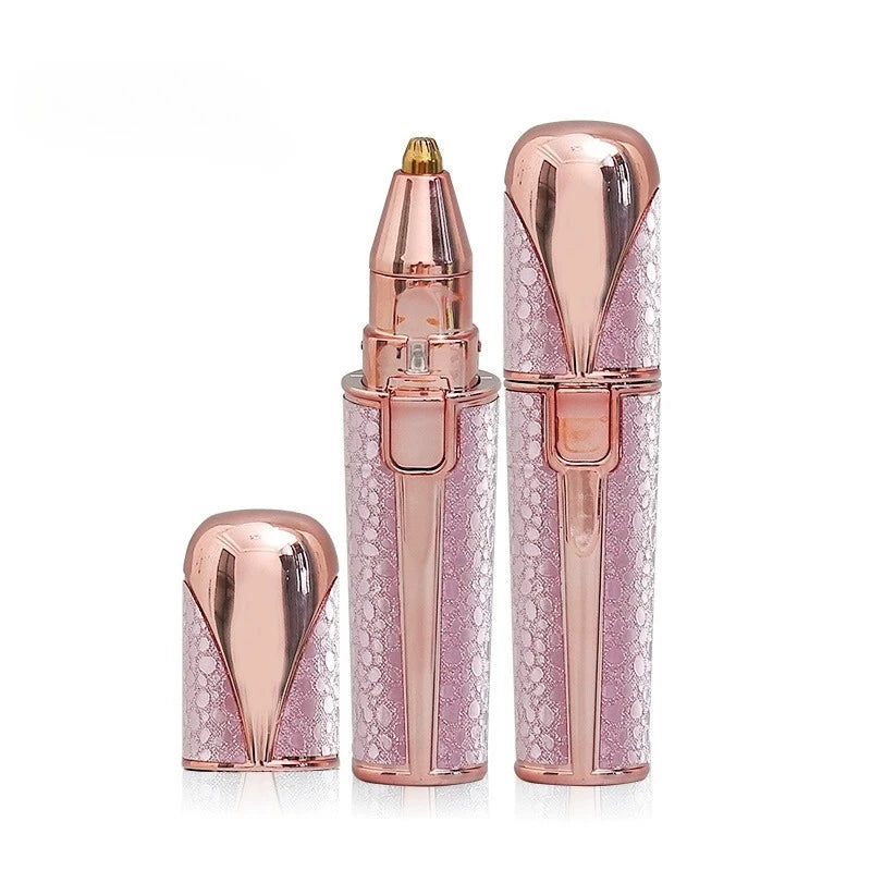 2 In1 Electric Eyebrow Trimmer for Women Rechargeable Facial Hair Removal and Eyebrow Shaver Painless Face Razor Body Epilator