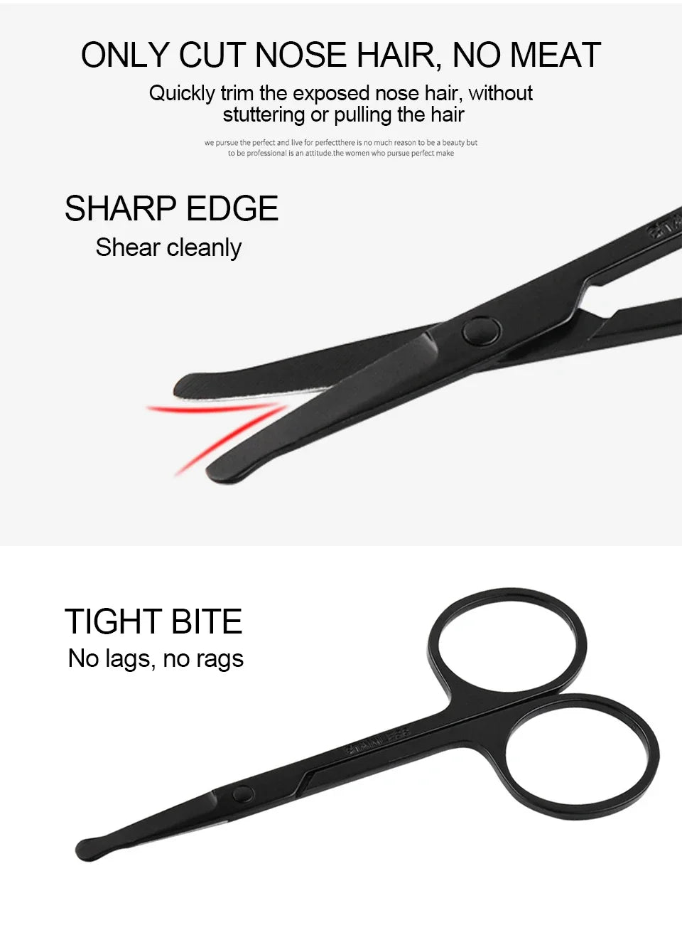 1PCS Eyebrow Trimmer Scissor New Stainless Steel Eyebrow Scissors with Comb,Portable Non Slip Professional Eyebrow Trimmer