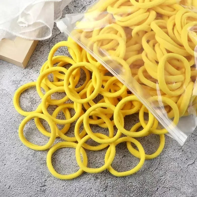 Women Basic Hair Bands 1.57inch Simple Solid Colors Elastic Headband Hair Ropes Ties Hair Accessories Ponytail Holder elastic