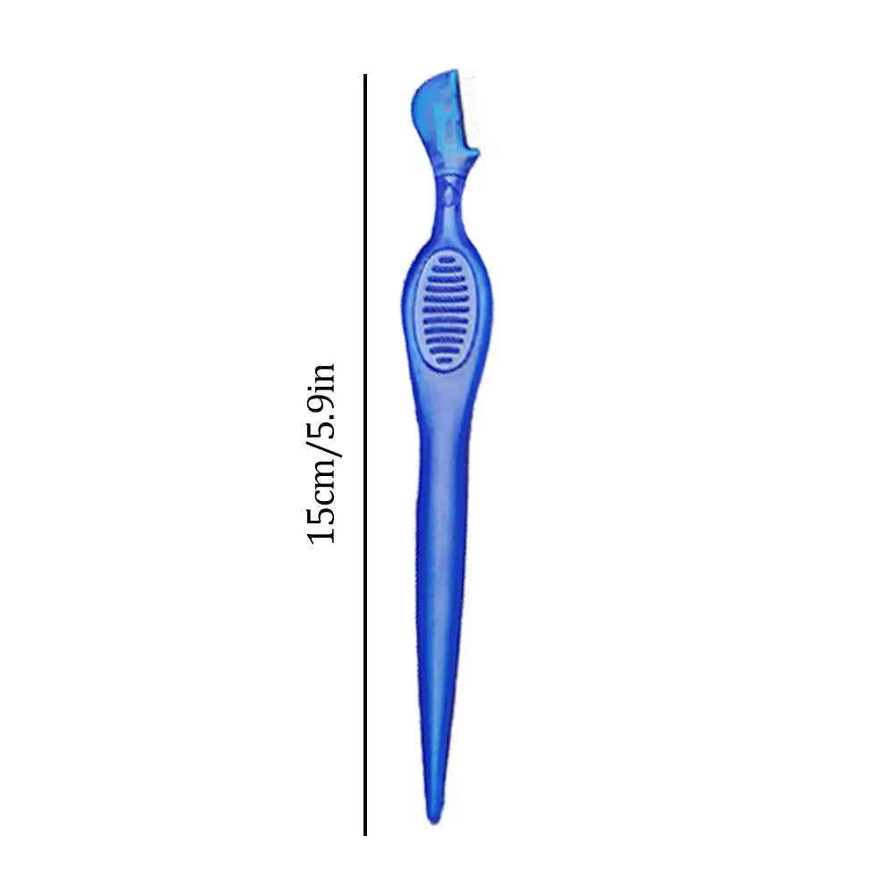 Eyebrow Razor Blade Comb Mini Portable Eyebrow Shaver Multipurpose Face Razors Stainless Steel Beauty Makeup Tool for Women Men