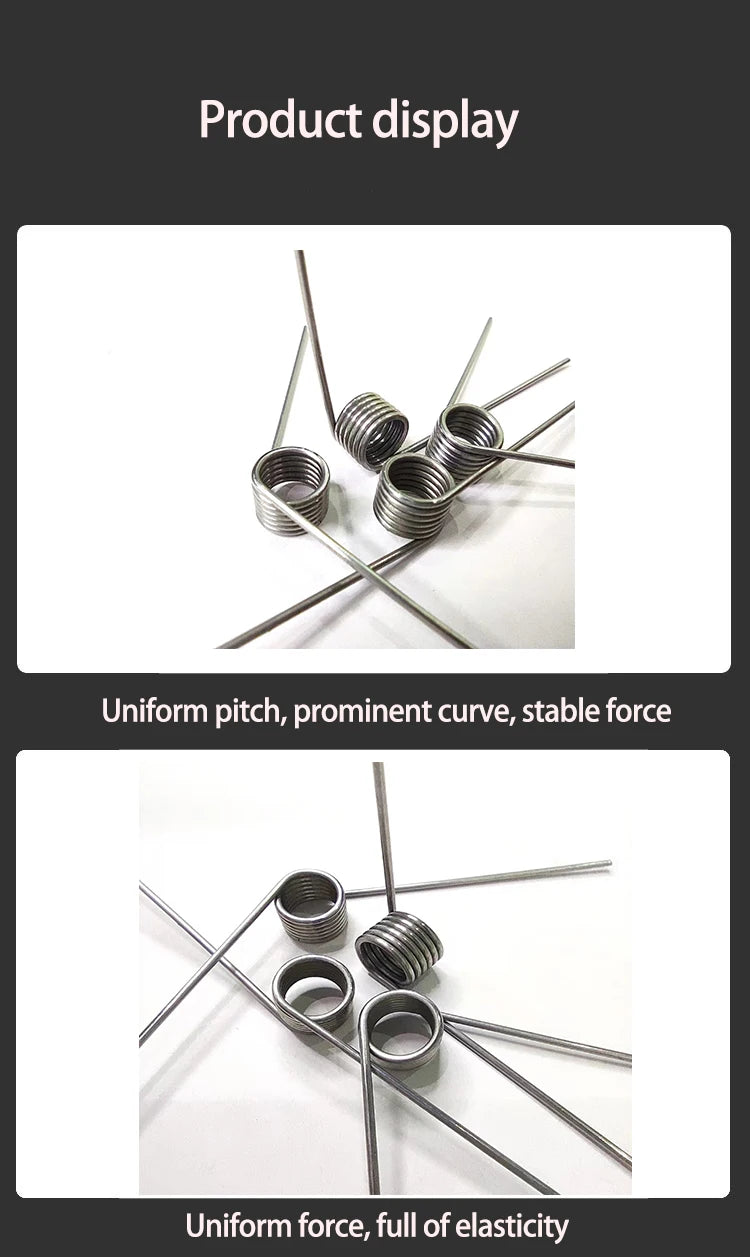 304 stainless steel Small Torsion Spring Hairpin Spring 180/120/90/60 Degree Torsion Spring Wire Diameter 0.5mm 5PCS