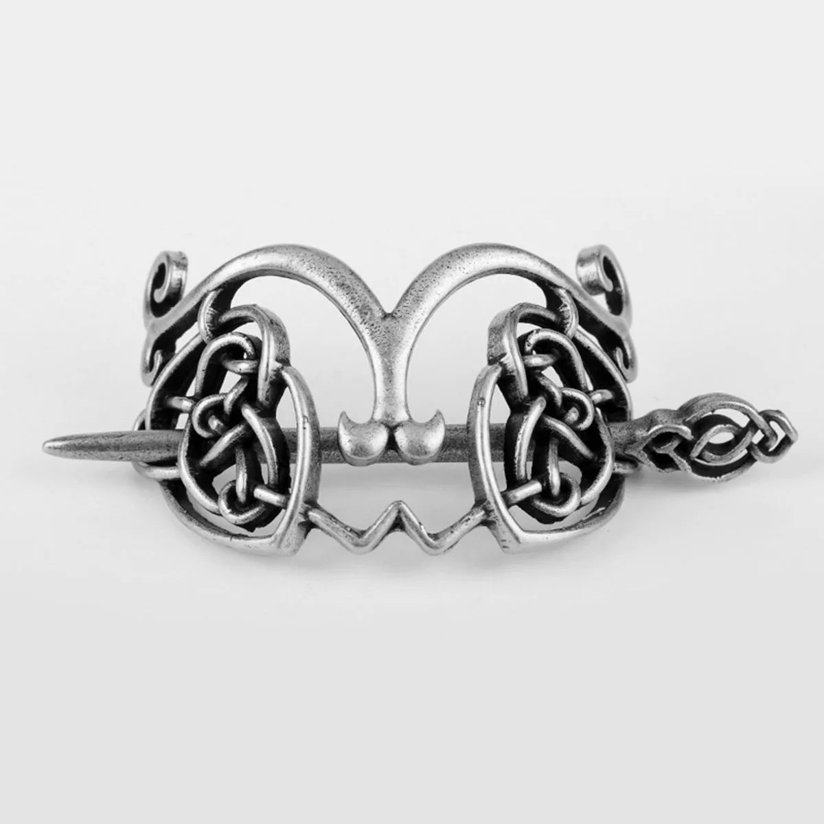 Viking Celtic Hair Clips Vintage Celtic Knot Hairpins Retro Silver Alloy Hair Sticks Viking Metal Celtic Hair Barrette Jewelry
