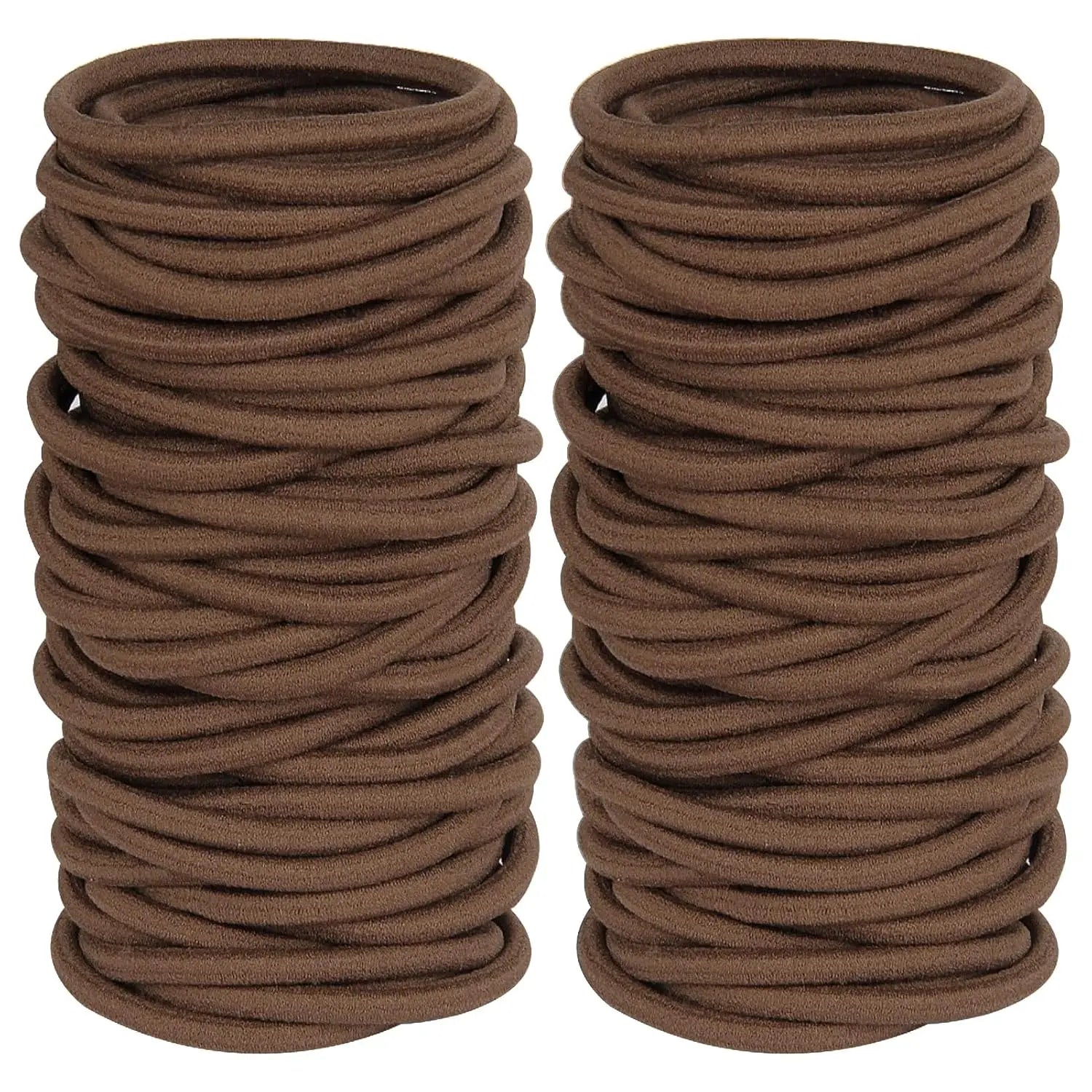 10/50pcs 4mm Mix Color Black No Damage Elastics Hair Ties Bands Leagues Pony Tails Holders for Men Women Girls and Boys Bulk