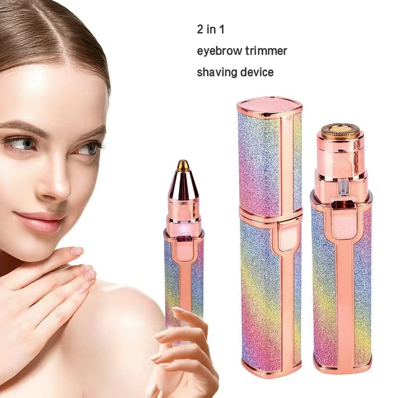 The New USB Charging Electric Eyebrow Grooming and Makeup Tool Can Be Used for Painless Beauty and Health Eyebrows Face and Body
