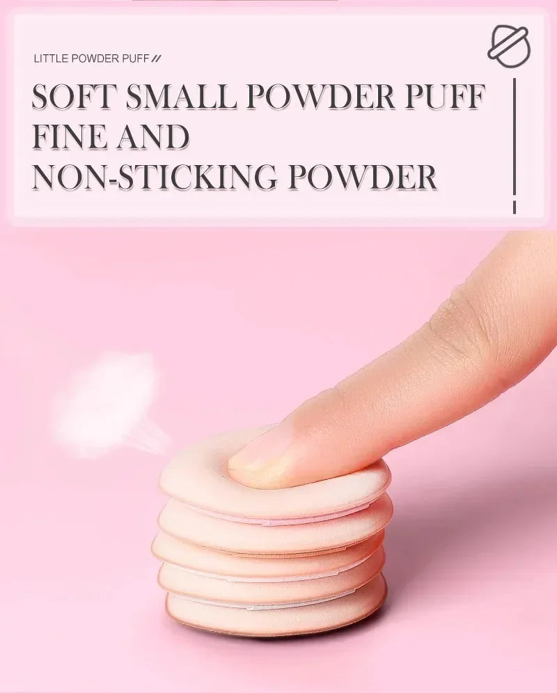 5/10PCs mini finger puff Foundation small air cushion powder sponge face concealer BB cream cosmetic applicator makeup tools