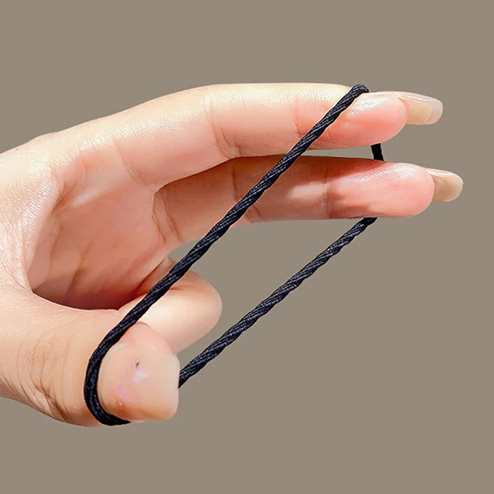 100pcs/lot Hair bands Solid Color Elastic Rubber Band Hair band Headband Scrunchie Hair Accessories for hair