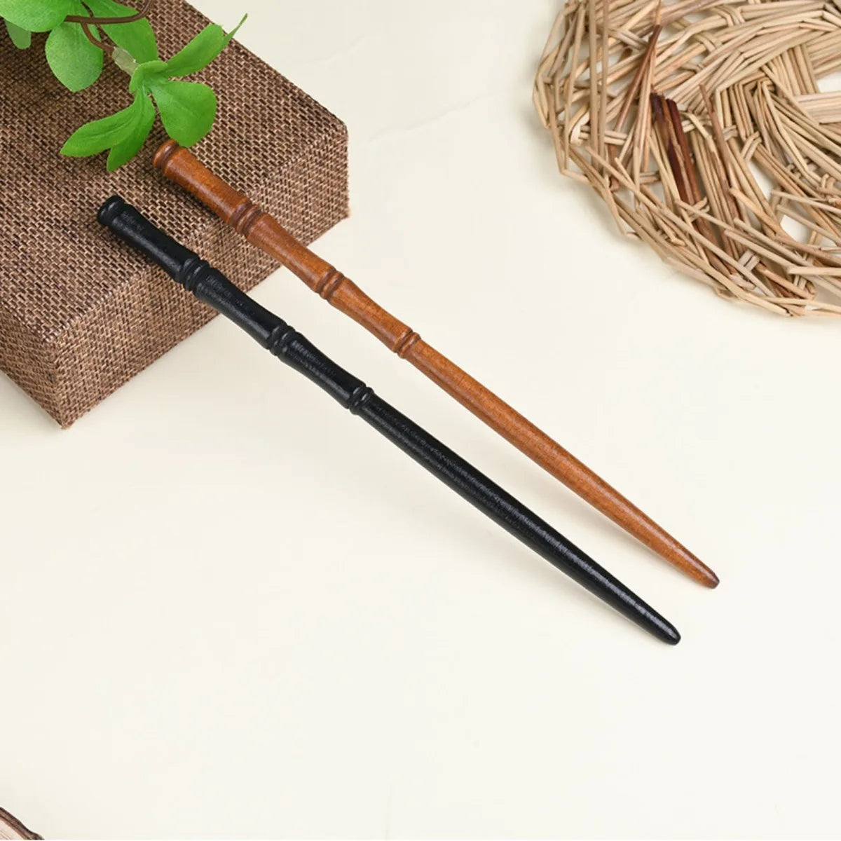2pc Hairpin Chinatown Wooden Bamboo Style Wooden Hairpin Elegant Simple Hairpin Hair Accessories Coiffure Wooden Hairpin Simple