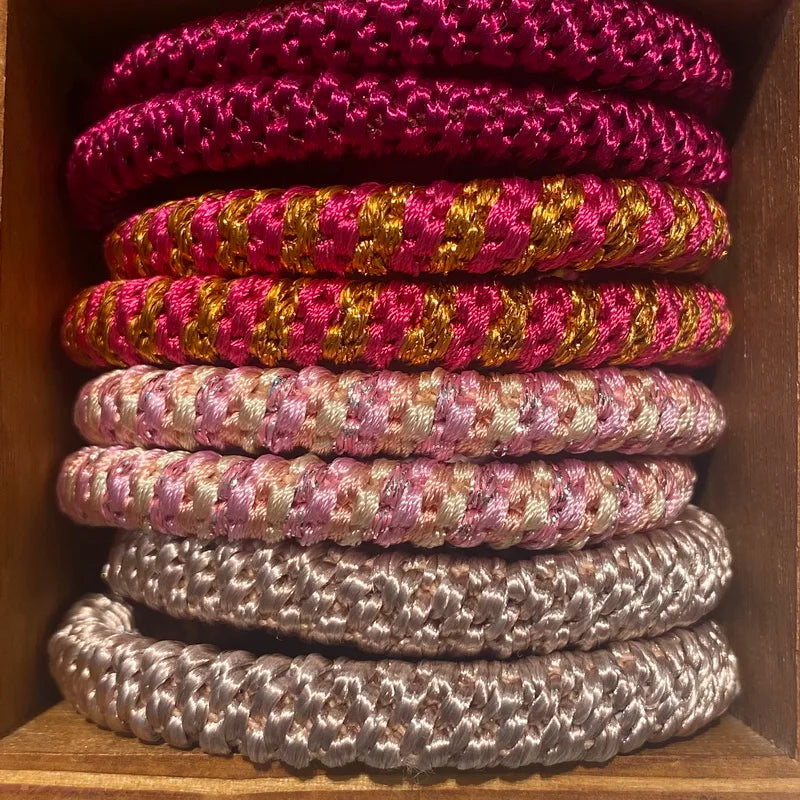 8pcs /lot women fashion colored hair rubber bands for Bracelet girls elastic hair tie knekki hair rope knekki haar elastiek