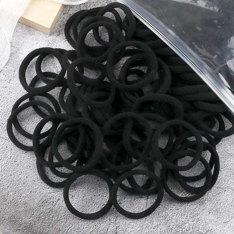 Women Basic Hair Bands 1.57inch Simple Solid Colors Elastic Headband Hair Ropes Ties Hair Accessories Ponytail Holder elastic