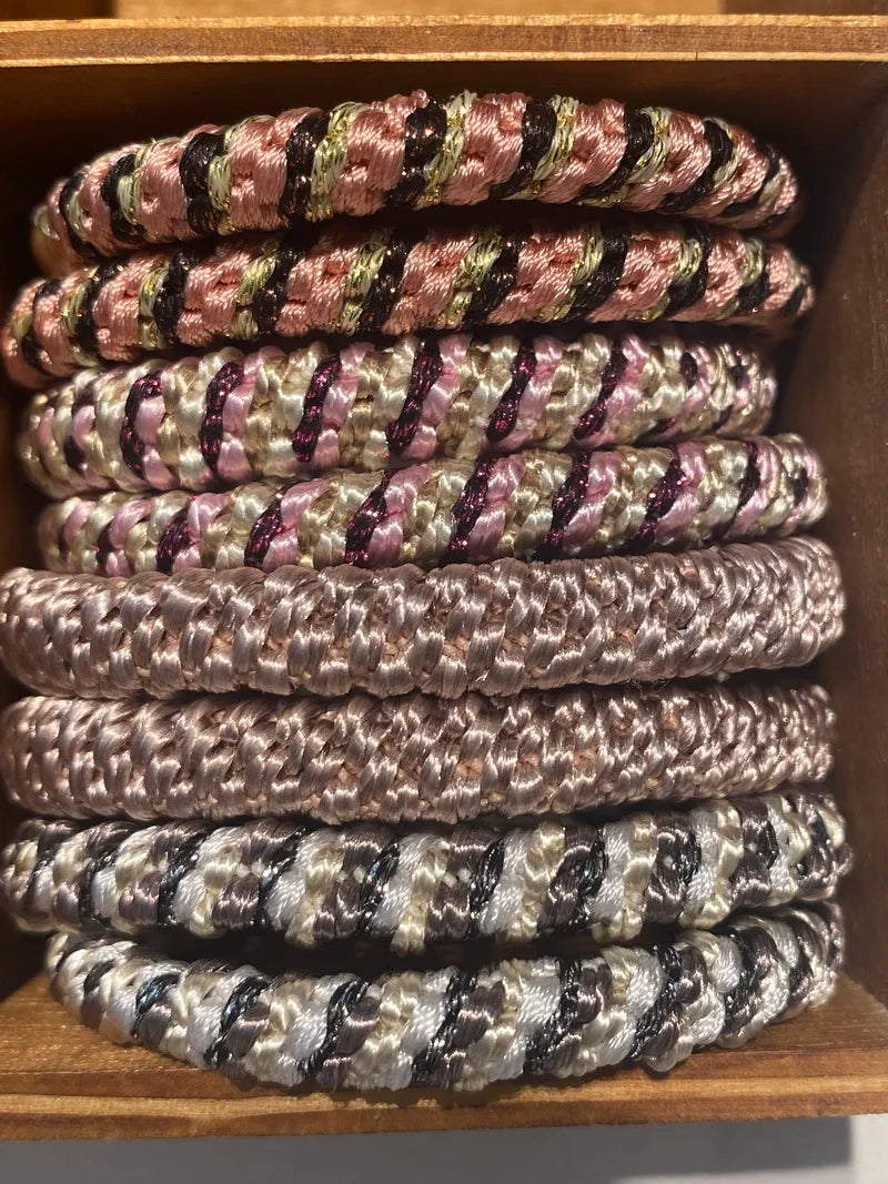 8pcs /lot women fashion colored hair rubber bands for Bracelet girls elastic hair tie knekki hair rope knekki haar elastiek