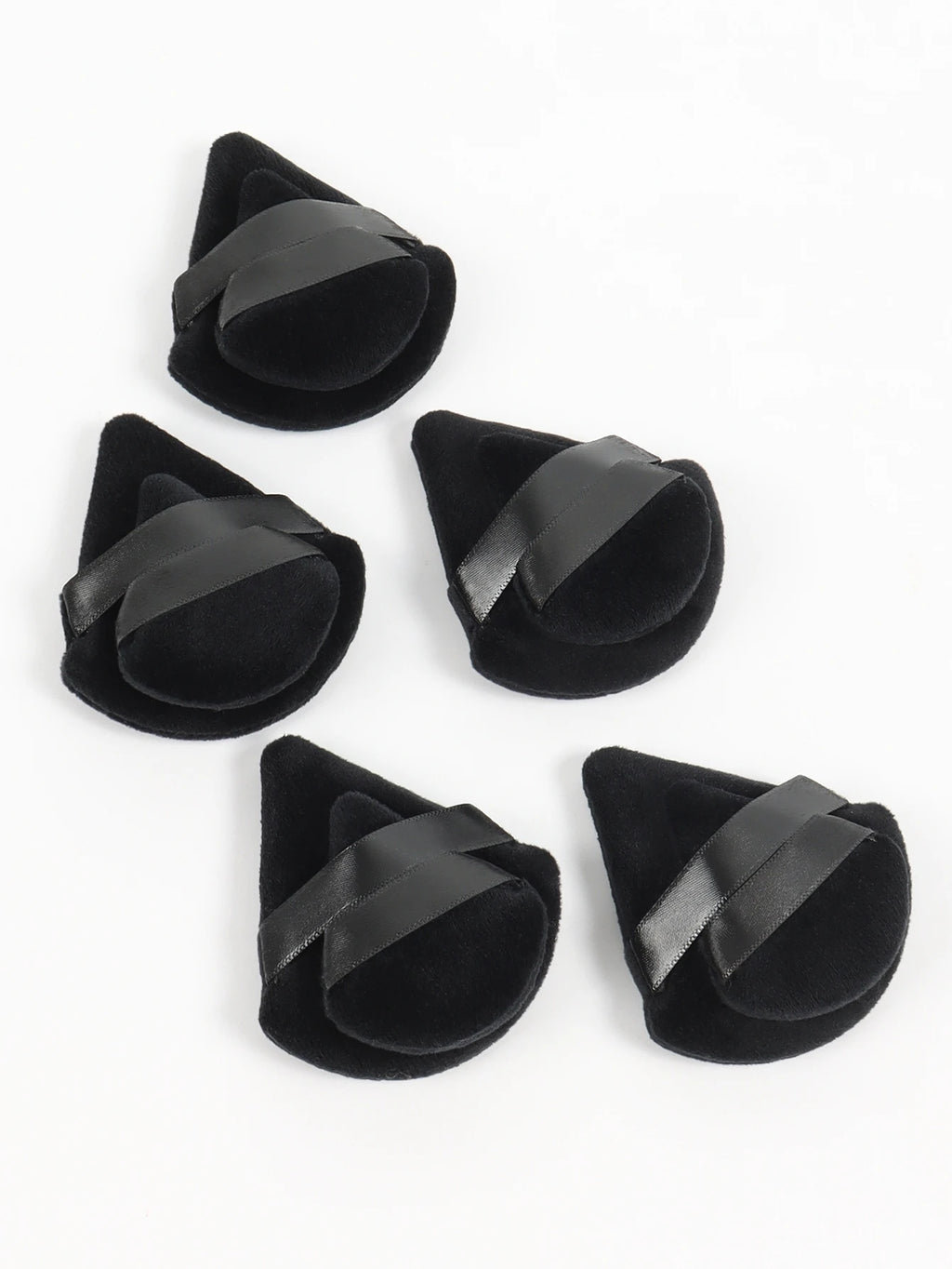 50 Pcs Large Triangular Powder Puff + 50 Pcs Mini Triangular Powder Puff, Makeup Set, Ensuring Even Makeup Application.