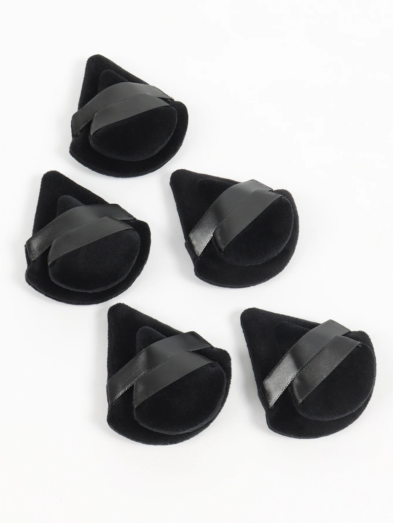 50 Pcs Large Triangular Powder Puff + 50 Pcs Mini Triangular Powder Puff, Makeup Set, Ensuring Even Makeup Application.
