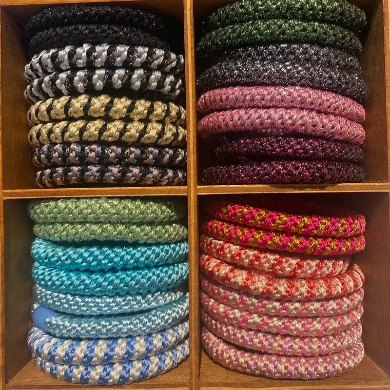 8pcs /lot women fashion colored hair rubber bands for Bracelet girls elastic hair tie knekki hair rope knekki haar elastiek