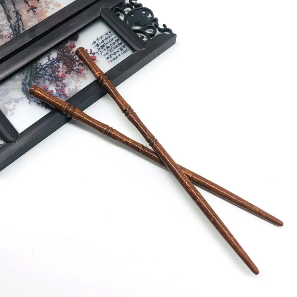 2pc Hairpin Chinatown Wooden Bamboo Style Wooden Hairpin Elegant Simple Hairpin Hair Accessories Coiffure Wooden Hairpin Simple