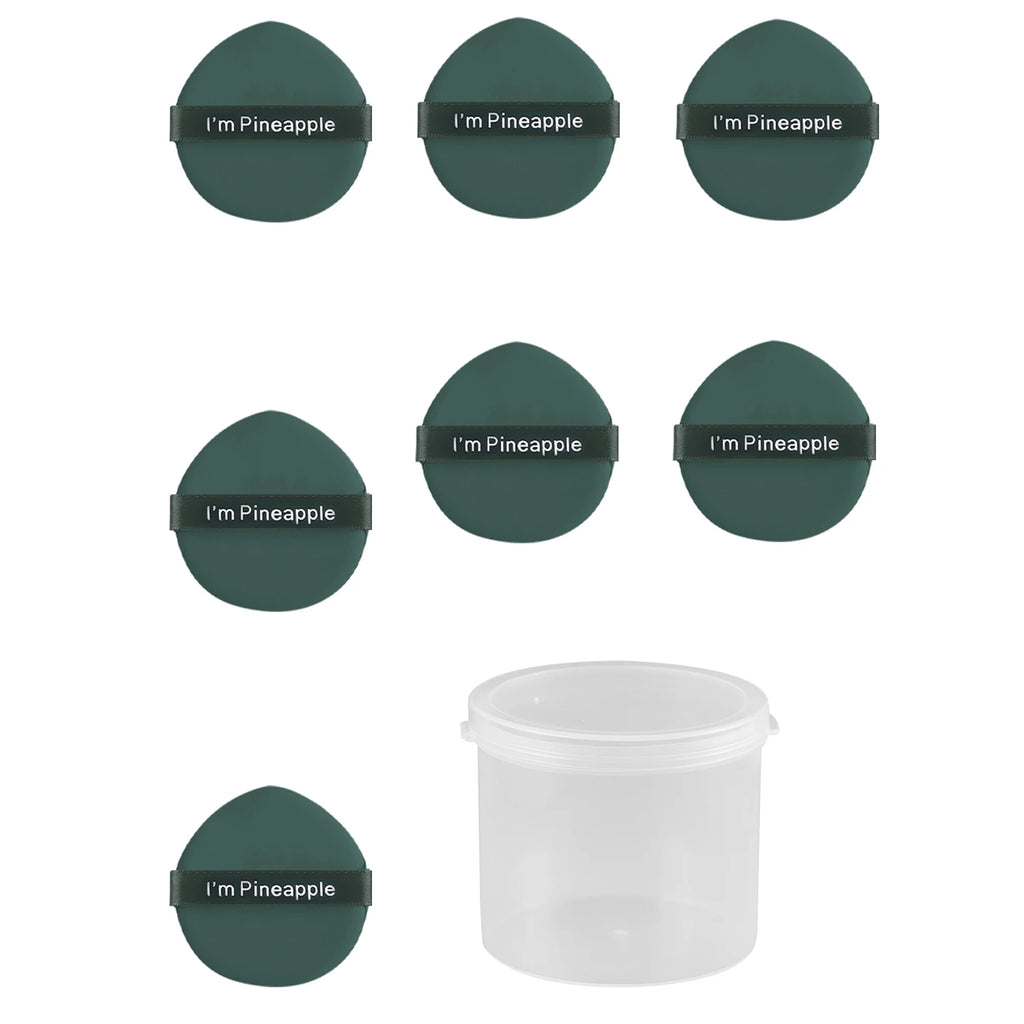 Boxed Dustproof Air Cushion Powder Puff Dry And Wet Dual-Use Makeup Circular Droplet Shaped Sponge Powder Puff Beauty Tool