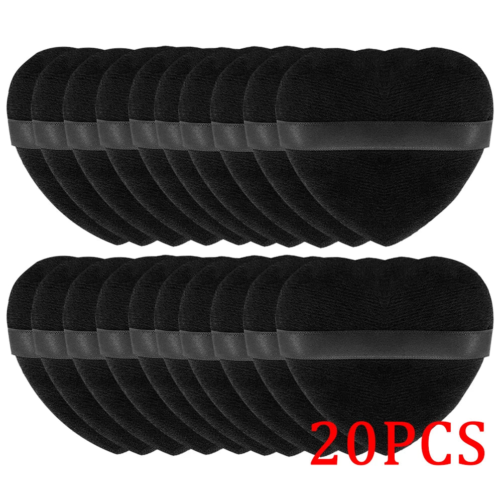 20/30Pcs Triangle Velvet Powder Puff Wet Dry Use Makeup Sponge Cosmetics Blender Makeup Foundation Beauty Tool Accessories